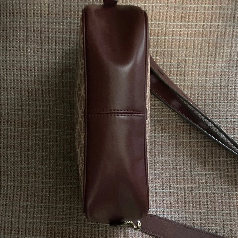 Kate Spade Burgundy and Tan Crossbody Bag - Picture 8 of 9